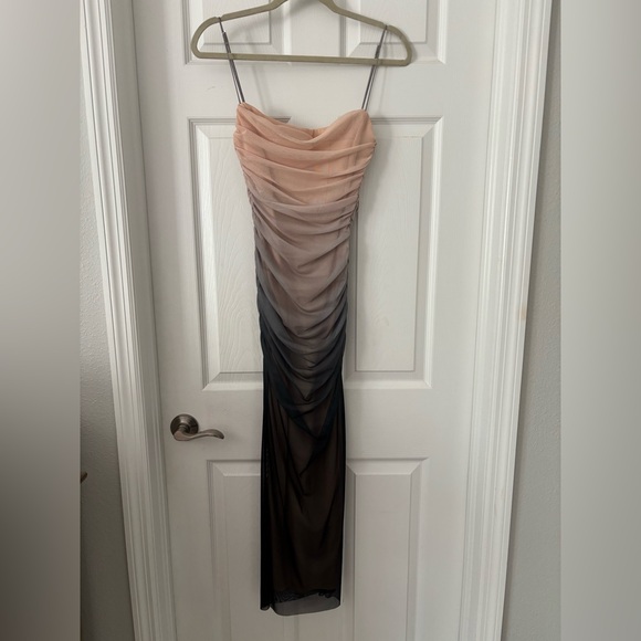 ZARA PRINT DRESS WITH TULLE - Picture 2 of 3